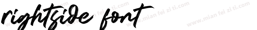 rightside font字体转换